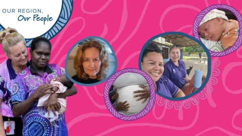 Mookai Rosie Maternal Health Clinical Lead Kim Mitchell (left inset picture) said the First 1,000 Days program empowers parents, families, and children during this critical period.
