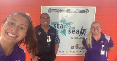 Star of the Sea aged care COVID-19 vaccination visit on Thursday Island
