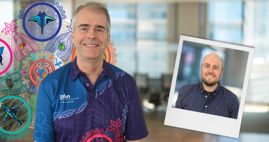Northern Queensland Primary Health Network (NQPHN) CEO Sean Rooney, with Primary and Community Care Services (PCCS) CEO A/Prof J.R. Baker (right)