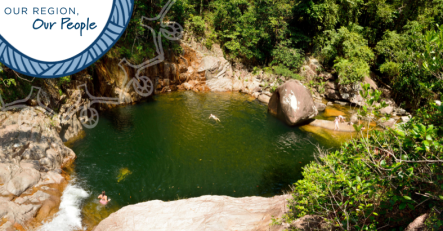 The Add Nature Project, which incorporates hiking, stand-up paddling, Pilates, Tai Chi, and boxing, uses the power of movement and the great outdoors to support mental wellbeing. Pictured: Eungella National Park.